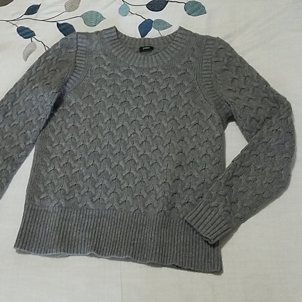 J Crew pullover gray sweater. M